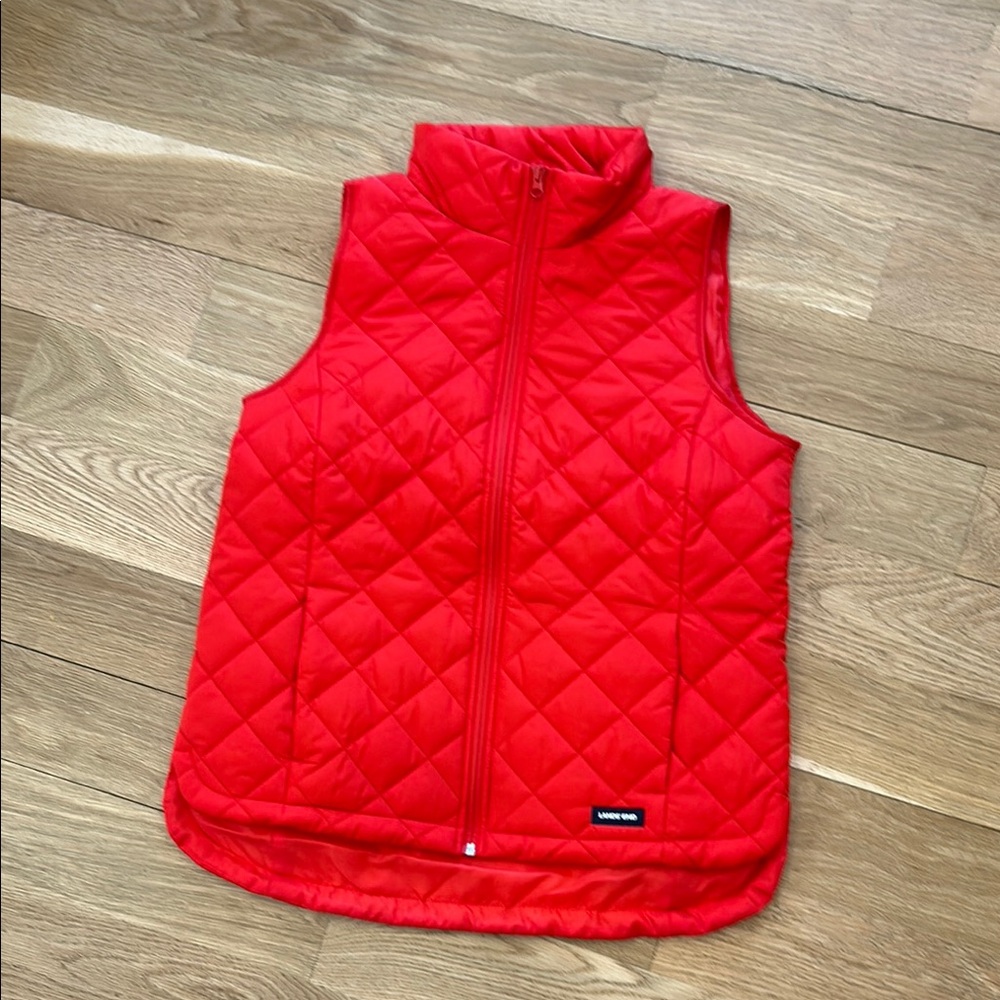 Vibrant Red Quilted Kids Vest
